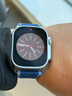 Apple/蘋(píng)果 Watch Ultra 3 智能手表蜂窩款49毫米原色鈦金屬表殼藍配亮藍野徑回環(huán)表帶M/L MEWV4CH/B 曬單實(shí)拍圖