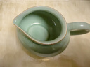 靈青坊青瓷公道杯單個(gè)陶瓷功夫茶具大號公杯均杯帶把手工大容量茶海分茶器加厚耐熱哥窯開(kāi)片鐵胎冰裂茶道零配 梅子青公道杯 曬單實(shí)拍圖