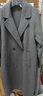 茵曼羊駝毛桑蠶絲雙面呢大衣2025冬女裝新款輕奢毛呢外套  深灰色 M 曬單實(shí)拍圖