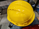 朵能 安全帽工地 透氣國標黃色三筋領(lǐng)導工人頭盔夏季建筑施工防砸安全帽 曬單實(shí)拍圖
