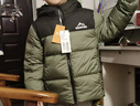 雪中飛【雙面穿】?jì)和鸾q服冬季輕薄男女童面包服羽絨服橄欖灰綠130cm 曬單實(shí)拍圖