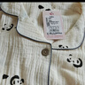 9i9月子服純棉孕婦產(chǎn)后哺乳衣喂奶開(kāi)衫睡衣家居服套裝熊貓XLA14 曬單實(shí)拍圖