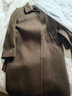ERDOS 美拉德羊絨大衣圍裹水波紋修身顯瘦長(cháng)款簡(jiǎn)約女毛呢大衣 可可 160/84A/M 曬單實(shí)拍圖