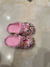 巴布豆兒童拖鞋男童女童沙灘鞋寶寶涼鞋嬰幼兒洞洞鞋 粉紅 150碼 曬單實(shí)拍圖
