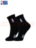 NBA襪子男士秋冬休閑運動(dòng)襪吸汗黑色精梳棉襪刺繡訓練跑步籃球襪3雙 曬單實(shí)拍圖