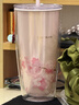 樂(lè )扣樂(lè )扣（LOCK&LOCK）雙層吸管塑料杯櫻花夏日暢飲便攜水杯750ML粉色（贈吸管刷） 曬單實(shí)拍圖