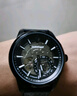 馬克華菲（MARK FAIRWHALE）手表男士全自動(dòng)機械表夜光防水男表鏤空飛輪腕表生日禮物送男友 【五角星】黑殼白釘鋼帶 曬單實(shí)拍圖