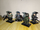 新款軍事特種兵小人仔特警武器靜態(tài)模型益智拼裝男生玩具兼容樂(lè )高 四大兵王4款+【雙色+彩色武器】-送底板 曬單實(shí)拍圖