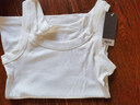 棉客誠品女士背心女螺紋內搭打底圓領(lǐng)寬肩帶打底上衣純色極簡(jiǎn)內衣 白色XL 曬單實(shí)拍圖