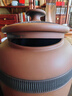 滇匠 醒茶罐建水紫陶茶葉罐 普洱儲茶罐醒茶罐多功能陶罐散茶罐 A款刀紋一對 400克 曬單實(shí)拍圖