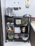 全品屋廚房置物架落地多功能用具層架收納家用水果蔬菜籃子儲物貨架349 曬單實(shí)拍圖