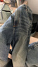 杰克·瓊斯（JACK&JONES） 男裝牛仔褲時(shí)尚百搭個(gè)性磨破貓須水洗廓形寬松休閑褲子225332073 曬單實(shí)拍圖