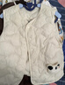 巴拉巴拉童裝寶寶馬甲外穿冬裝嬰兒衣服背心羽絨服輕薄萌男童女童兒童 冷蛾黃30902-白鴨絨 90 曬單實(shí)拍圖