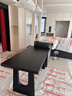 豪凱家黑色書(shū)桌簡(jiǎn)約現代實(shí)木電腦桌老板桌設計師辦公桌工作臺長(cháng)桌寫(xiě)字臺 200*80*75厚4.5（實(shí)木桌腳） 曬單實(shí)拍圖