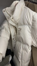 ELAND【無(wú)界鵝絨服】衣戀羽絨服女寬松短款帶拉鏈外套25冬季新款 象牙白/白色(39)Ivory M /165 曬單實(shí)拍圖