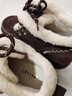 百麗（Belle）姜餅屋毛球掛飾雪地靴女2025冬新厚底增高保暖休閑靴B2953DM5預售 咖色-絨里 39 曬單實(shí)拍圖