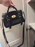 Mulberry【尊享禮遇】/瑪葆儷Alexa迷你斜挎包單肩手提學(xué)院女包 黑色 迷你 曬單實(shí)拍圖