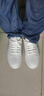 上頓丹尼男士白色休閑板鞋經(jīng)典百搭真皮透氣夏季低幫平底手工小白鞋皮鞋 白色 41 曬單實(shí)拍圖