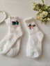 秋冬加絨水貂絨襪子女保暖加厚奶牛斑點(diǎn)居家可愛(ài)少女地板襪月子襪 【3雙】2雙小恐龍+1雙斑點(diǎn) 均碼 均碼34-41碼 曬單實(shí)拍圖