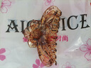 AiChoice發(fā)夾抓夾大號韓國發(fā)卡定制耐摔發(fā)飾中號盤(pán)發(fā)洗澡頭飾女發(fā)抓 太陽(yáng)花琥珀色 曬單實(shí)拍圖