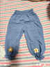 雙魚(yú)兔（SHUAGNYUTU）韓版童裝夏裝女童天絲牛仔褲嬰兒空調褲子女寶寶防蚊褲兒童燈籠褲 淺藍色 80 曬單實(shí)拍圖