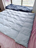 羅萊兒童（luolaikids）母嬰A類(lèi)可水洗60支全棉95%鵝絨羽絨被子 冬被 1.2米床150*215cm 曬單實(shí)拍圖