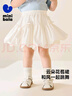 迷你巴拉【純棉親膚】花苞裙女童柔軟不易變形自帶打底褲甜美 象牙白10402 90 曬單實(shí)拍圖