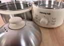 九陽(yáng)（Joyoung）煮蛋器 定時(shí)自動(dòng)斷電 小型不銹鋼多功能便攜式電蒸鍋 雙層煮雞蛋早餐神器GE320B 曬單實(shí)拍圖
