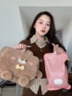 德國熱水袋充電式防爆暖水袋毛絨可愛(ài)女生卡通暖水袋暖手寶電暖寶 奶茶小羊 (毛絨玩具套可拆洗) 曬單實(shí)拍圖