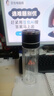 一鍵開(kāi)蓋雙層玻璃杯泡茶水杯子男女辦公車(chē)載便攜茶水分離杯防爆 黑色400ml 曬單實(shí)拍圖