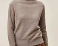京東京造羊絨衫女高領(lǐng)100山羊絨秋冬厚款針織毛衣 原木棕 M 曬單實(shí)拍圖