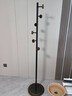 原奕中古風(fēng)客廳落地式衣帽架簡(jiǎn)約實(shí)木立式收納衣架子小戶(hù)型臥室掛衣架 黑色 曬單實(shí)拍圖