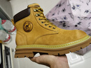 駱駝（CAMEL）增高工裝靴男經(jīng)典厚底馬丁靴男 L14W307636 黃色 40 曬單實(shí)拍圖