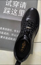 金利來(lái)（goldlion）男鞋皮鞋透氣舒適耐磨休閑皮鞋G539320046AAA黑色41 曬單實(shí)拍圖