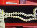 周六福銀扣山茶花珍珠項鏈媽媽生日禮物 橢圓形約6.3mm 項鏈 45cm 曬單實(shí)拍圖