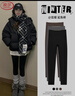 浪莎鯊魚(yú)褲女加絨外穿冬季2025新款加厚高腰顯瘦提臀瑜伽健身打底褲 曬單實(shí)拍圖