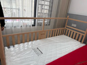紐貝耳newber嬰兒床 拼接床 兒童床 嬰兒拼接床大床實(shí)木 無(wú)縫可升降護欄 無(wú)極腳柱+4D抑菌床墊+城堡床圍 200CM*80CM 曬單實(shí)拍圖