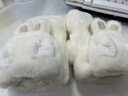 恒源祥手套女冬季加絨可愛(ài)韓版防寒卡通加厚毛絨秋冬半指騎行保暖棉冬天 抱爪兔耳米色 均碼 曬單實(shí)拍圖