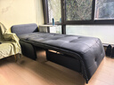 軒麗羽智能電動(dòng)沙發(fā)床一體兩用可折疊臥室客廳小戶(hù)型多功能伸縮單雙人床 黑色 0.9米電動(dòng)乳膠款+貓爪皮 曬單實(shí)拍圖