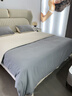 LAVIE HOME羅萊出品200支長(cháng)絨棉床上四件套純棉全棉床單被套床笠被罩定制 蘭町 峰白紳灰 床單款 1.5m四件套 曬單實(shí)拍圖