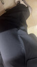 森馬（Semir）[商場(chǎng)同款]休閑褲女質(zhì)感闊腿褲潮酷2025春季新款松緊腰工裝褲 黑色90001 S 155/62A 曬單實(shí)拍圖