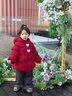 班喜迪女童棉服冬裝2025辛苦女寶寶新年衣服兒童冬季外套加厚保暖拜年服 紅色 100 曬單實(shí)拍圖