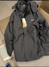 吉普（JEEP）沖鋒夾克衣男女同款三合一兩件套保暖防風(fēng)加絨外套 深藍 2XL  曬單實(shí)拍圖
