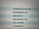 ThinkPad【政府補貼5%】聯(lián)想ThinkBook16+AI全能本2025款英特爾酷睿處理器16英寸商務(wù)輕薄筆記本電腦 全新2代Ultra9 32G RTX5060 曬單實(shí)拍圖