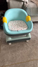 蒂樂(lè )兒童凳子嬰兒叫叫椅家用小板凳寶寶吃飯餐椅靠背座椅矮椅子餐桌椅 溫諾迪藍 PVC墊+餐盤(pán)+輪子 曬單實(shí)拍圖