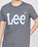Lee商場(chǎng)同款25新品標準版圓領(lǐng)Logo印花男短袖T恤休閑 曬單實(shí)拍圖
