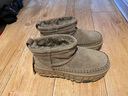 快樂(lè )瑪麗（J&M）雪地靴女冬季厚底防滑加絨加厚保暖面包東北棉鞋女 卡其色 37  曬單實(shí)拍圖