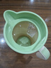 JEKO&JEKO涼水壺冷水壺高硼硅玻璃耐高溫大容量泡茶壺自動(dòng)開(kāi)合1.6L淺豆綠 曬單實(shí)拍圖