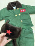 迪士尼（Disney）軍大衣兒童套裝加絨軍綠色嬰兒棉衣加厚寶寶棉服東北小孩冬季衣服 軍大衣_分體款送帽子包包 90 cm 建議22-26斤 曬單實(shí)拍圖