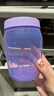 特百惠（Tupperware）吸吸罐550ml帶吸管杯子夏季自制飲品奶昔塑料水杯子直飲高顏值杯 冰沙紫550ml 曬單實(shí)拍圖